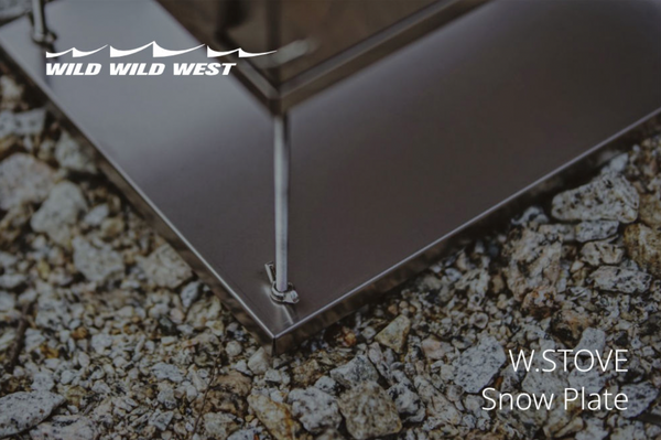 WILD WILD WEST（ワイルドワイルドウェスト）SNOW PLATE （スノープレート）Wストーブ専用 チタン 製薪ストーブLサイズ